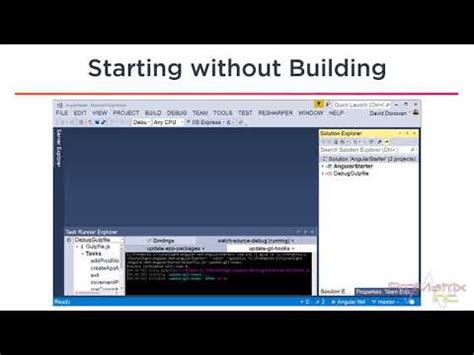 visual studio debugging without building